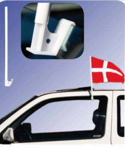 Uchwyty samochodowe z flagą